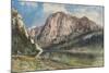 Altaussee Lake and Face of Mount Trissel, 1859-Rudolf von Alt-Mounted Giclee Print