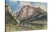 Altaussee Lake and Face of Mount Trissel, 1859-Rudolf von Alt-Stretched Canvas