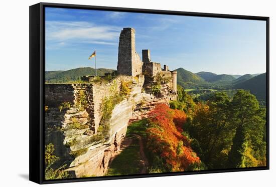 Altdahn Castle, Dahn, Palatinate Forest, Rhineland-Palatinate, Germany, Europe-Jochen Schlenker-Framed Stretched Canvas