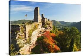 Altdahn Castle, Dahn, Palatinate Forest, Rhineland-Palatinate, Germany, Europe-Jochen Schlenker-Stretched Canvas