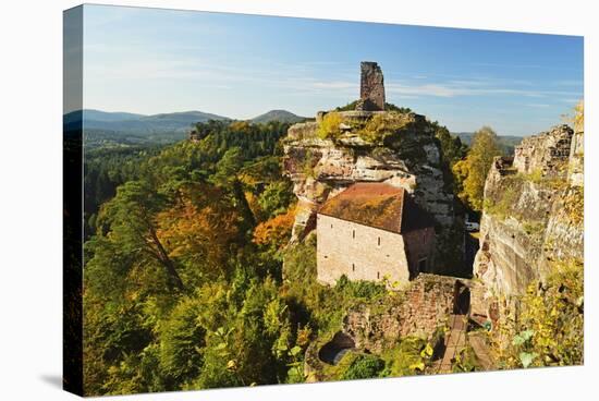 Altdahn Castle, Dahn, Palatinate Forest, Rhineland-Palatinate, Germany, Europe-Jochen Schlenker-Stretched Canvas