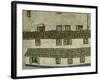 Alte Haeuser-Old Houses (Krumlov, Bohemia) 1914.-Egon Schiele-Framed Giclee Print