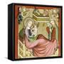 Altenberger Altar (Detail aus dem linker Flügel): Geburt Christi-Rhenish Master-Framed Stretched Canvas