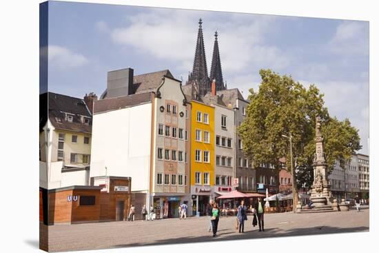 Alter Markt in the Old Part of Cologne, North Rhine-Westphalia, Germany, Europe-Julian Elliott-Stretched Canvas