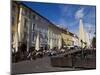 Alter Platz With Trinity Column and Restaurants, Klagenfurt Am Worthersee, Carinthia, Austria-Dallas & John Heaton-Mounted Photographic Print