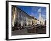 Alter Platz With Trinity Column and Restaurants, Klagenfurt Am Worthersee, Carinthia, Austria-Dallas & John Heaton-Framed Photographic Print