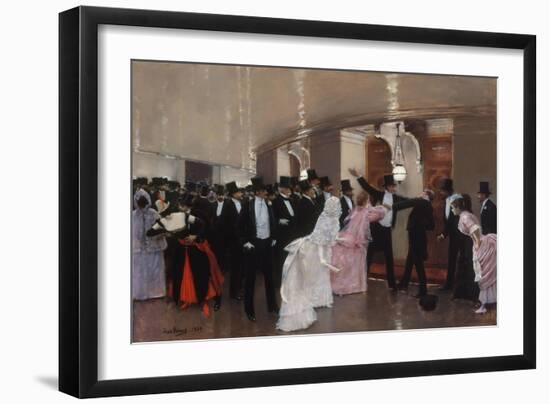 Altercation dans les couloirs de l'Opéra, 1889-Jean Béraud-Framed Giclee Print