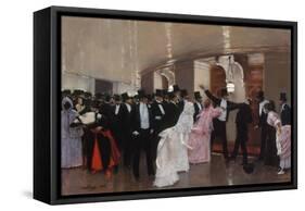 Altercation dans les couloirs de l'Opéra, 1889-Jean Béraud-Framed Stretched Canvas