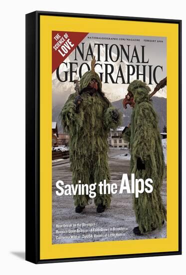 Alternate Cover of the February, 2006 National Geographic Magazine-Melissa Farlow-Framed Stretched Canvas