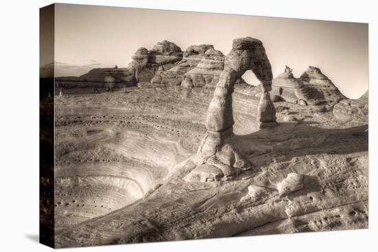 Alternate View at Delicate Arch (Sepia Toned), Utah-Vincent James-Stretched Canvas