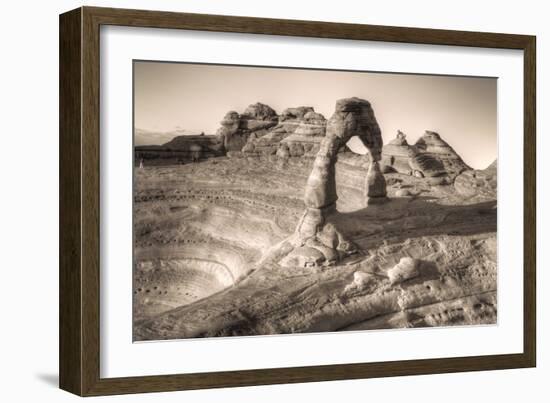 Alternate View at Delicate Arch (Sepia Toned), Utah-Vincent James-Framed Photographic Print