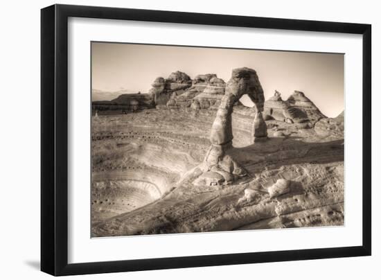 Alternate View at Delicate Arch (Sepia Toned), Utah-Vincent James-Framed Photographic Print