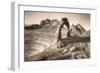 Alternate View at Delicate Arch (Sepia Toned), Utah-Vincent James-Framed Photographic Print