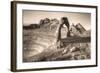 Alternate View at Delicate Arch (Sepia Toned), Utah-Vincent James-Framed Photographic Print