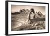 Alternate View at Delicate Arch (Sepia Toned), Utah-Vincent James-Framed Photographic Print