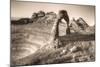 Alternate View at Delicate Arch (Sepia Toned), Utah-Vincent James-Mounted Photographic Print