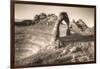 Alternate View at Delicate Arch (Sepia Toned), Utah-Vincent James-Framed Photographic Print