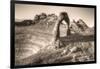 Alternate View at Delicate Arch (Sepia Toned), Utah-Vincent James-Framed Photographic Print