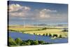 Alternative energy, wind power stations and solar farm, Saxony-Anhalt, Germany-Andreas Vitting-Stretched Canvas