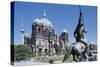 Altes Museum with Berlin Cathedral, Berlin, Germany-Hans Peter Merten-Stretched Canvas