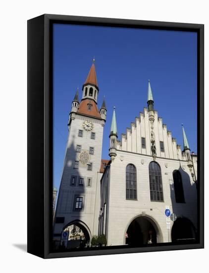 Altes Rathaus (Old Town Hall), Marienplatz, Munich (Munchen), Bavaria (Bayern), Germany-Gary Cook-Framed Stretched Canvas