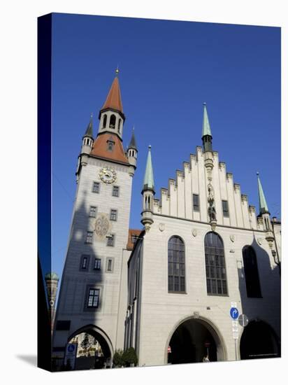 Altes Rathaus (Old Town Hall), Marienplatz, Munich (Munchen), Bavaria (Bayern), Germany-Gary Cook-Stretched Canvas