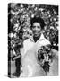 Althea Gibson Holding the Suzanne Lenglen Cup After Winning the French Title-Thomas D^ Mcavoy-Stretched Canvas