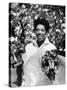 Althea Gibson Holding the Suzanne Lenglen Cup After Winning the French Title-Thomas D^ Mcavoy-Stretched Canvas