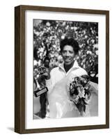 Althea Gibson Holding the Suzanne Lenglen Cup After Winning the French Title-Thomas D^ Mcavoy-Framed Premium Photographic Print