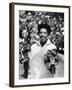 Althea Gibson Holding the Suzanne Lenglen Cup After Winning the French Title-Thomas D^ Mcavoy-Framed Premium Photographic Print