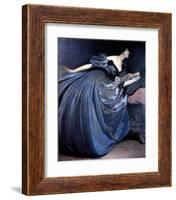 Althea Reading in Blue Dress-John White Alexander-Framed Art Print