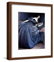 Althea Reading in Blue Dress-John White Alexander-Framed Art Print