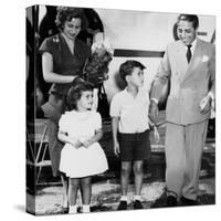 Althina Onassis, Christina Onassis, Alexander Onassis, Aristotle Onassis, Hamburg, Germany, 1953-null-Stretched Canvas