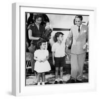 Althina Onassis, Christina Onassis, Alexander Onassis, Aristotle Onassis, Hamburg, Germany, 1953-null-Framed Photo