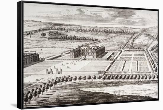Althorp House, from 'Memoirs of the Martyr King' by Allan Fea, Published 1905-null-Framed Stretched Canvas