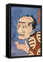 Although He Does Not Look It, He Is Nice-Kuniyoshi Utagawa-Framed Stretched Canvas