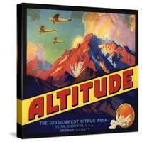 Altitude Brand - Tustin, California - Citrus Crate Label-Lantern Press-Stretched Canvas