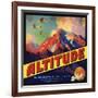 Altitude Brand - Tustin, California - Citrus Crate Label-Lantern Press-Framed Art Print