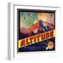 Altitude Brand - Tustin, California - Citrus Crate Label-Lantern Press-Framed Art Print