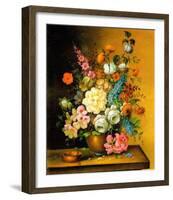 Altmeisterliche Blumen-Corrado Pila-Framed Art Print