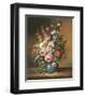 Altmeisterlicher Blumenstrauss-Corrado Pila-Framed Art Print