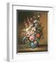 Altmeisterlicher Blumenstrauss-Corrado Pila-Framed Art Print