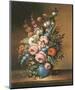 Altmeisterlicher Blumenstrauss-Corrado Pila-Mounted Art Print