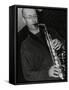 Alto Saxophonist Martin Speake Playing at the Fairway, Welwyn Garden City, Hertfordshire, 2003-Denis Williams-Framed Stretched Canvas