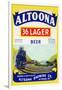 Altoona 36 Lager Beer-null-Framed Art Print