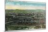Altoona, Pennsylvania - Aerial View of Red Bridge, Penn Rail Yards-Lantern Press-Mounted Art Print