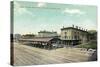 Altoona, Pennsylvania - Logan House and Pa Railroad Station Views-Lantern Press-Stretched Canvas