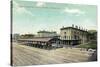 Altoona, Pennsylvania - Logan House and Pa Railroad Station Views-Lantern Press-Stretched Canvas