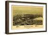 Altoona, Pennsylvania - Panoramic Map-Lantern Press-Framed Art Print