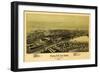 Altoona, Pennsylvania - Panoramic Map-Lantern Press-Framed Art Print